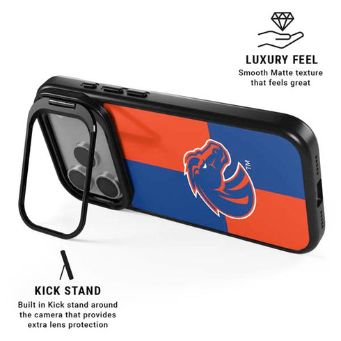 Boise State University Broncos Checkered iPhone 17 Pro Max Kickstand Case