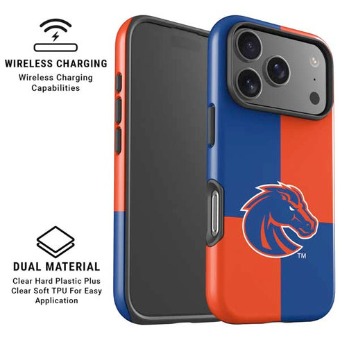 Boise State University Broncos Checkered iPhone 17 Pro Max Magsafe Impact Case