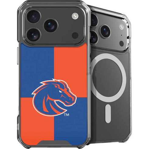 Boise State University Broncos Checkered iPhone 18 Pro MagSafe Case