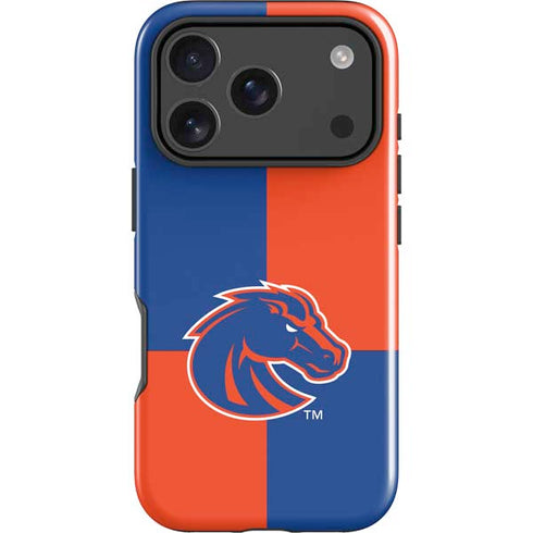 Boise State University Broncos Checkered iPhone 18 Pro Max Impact Case