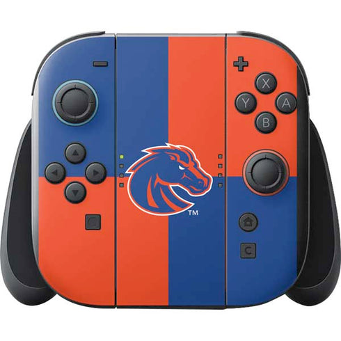 Boise State University Broncos Checkered Nintendo Switch 2 (2025) with Joy-Con Skin