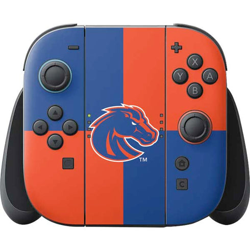 Boise State University Broncos Checkered Nintendo Switch 2 (2025) Joy-Con Controller Skin