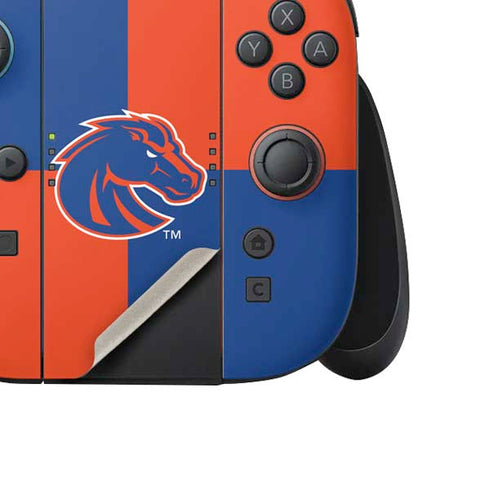 Boise State University Broncos Checkered Nintendo Switch 2 (2025) Joy-Con Controller Skin