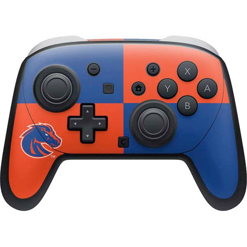Boise State University Broncos Checkered Nintendo Skins