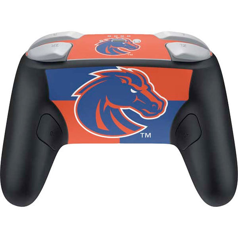 Boise State University Broncos Checkered Nintendo Switch 2 (2025) Pro Controller Skin
