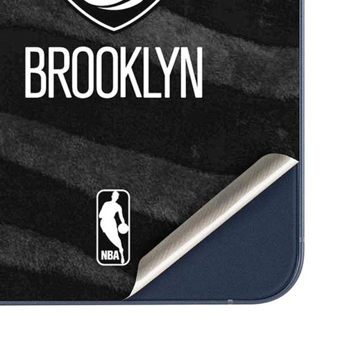NBA Brooklyn Nets Black Animal Print Galaxy A35 5G Skin