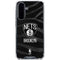 NBA Brooklyn Nets Black Animal Print Galaxy A36 5G Clear Case