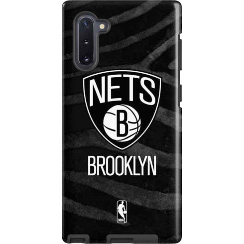 NBA Brooklyn Nets Black Animal Print Galaxy Cases