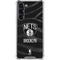 NBA Brooklyn Nets Black Animal Print Galaxy S24 FE Clear Case