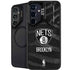 NBA Brooklyn Nets Black Animal Print Galaxy S24 FE Kickstand Case