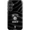 NBA Brooklyn Nets Black Animal Print Galaxy S25 Impact Case
