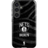 NBA Brooklyn Nets Black Animal Print Galaxy S25 Impact Case