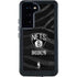 NBA Brooklyn Nets Black Animal Print Galaxy S24 Waterproof Case