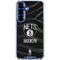 NBA Brooklyn Nets Black Animal Print Galaxy S25 Clear Case