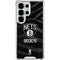 NBA Brooklyn Nets Black Animal Print Galaxy S25 Ultra Clear Case