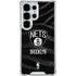 NBA Brooklyn Nets Black Animal Print Galaxy S25 Ultra Clear Case