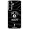 NBA Brooklyn Nets Black Animal Print Galaxy S26 Clear Case