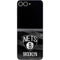 NBA Brooklyn Nets Black Animal Print Galaxy Z Flip6 Skin