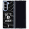 NBA Brooklyn Nets Black Animal Print Galaxy Z Fold5 5G Clear Case