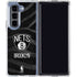 NBA Brooklyn Nets Black Animal Print Galaxy Z Fold5 5G Clear Case