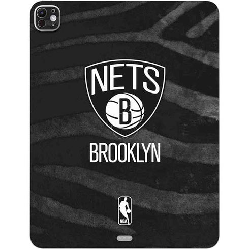 NBA Brooklyn Nets Black Animal Print iPad Pro 13in M4 (2024) Skin