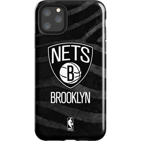 NBA Brooklyn Nets Black Animal Print iPhone Cases