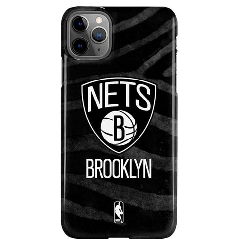 NBA Brooklyn Nets Black Animal Print iPhone Cases