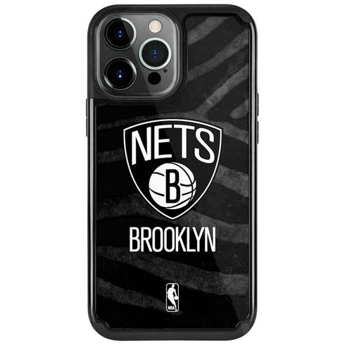 NBA Brooklyn Nets Black Animal Print iPhone Cases