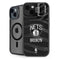 NBA Brooklyn Nets Black Animal Print iPhone 14 Plus Kickstand Case