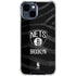 NBA Brooklyn Nets Black Animal Print iPhone 15 Clear Case