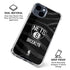 NBA Brooklyn Nets Black Animal Print iPhone 15 Clear Case