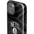 NBA Brooklyn Nets Black Animal Print iPhone 15 Impact Case