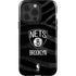 NBA Brooklyn Nets Black Animal Print iPhone 15 Pro Impact Case