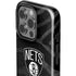 NBA Brooklyn Nets Black Animal Print iPhone 15 Pro Impact Case