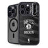 NBA Brooklyn Nets Black Animal Print iPhone 15 Pro Max Kickstand Case