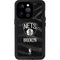 NBA Brooklyn Nets Black Animal Print iPhone 15 Pro Waterproof Case