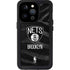NBA Brooklyn Nets Black Animal Print iPhone 15 Pro Waterproof Case
