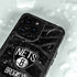 NBA Brooklyn Nets Black Animal Print iPhone 15 Pro Waterproof Case