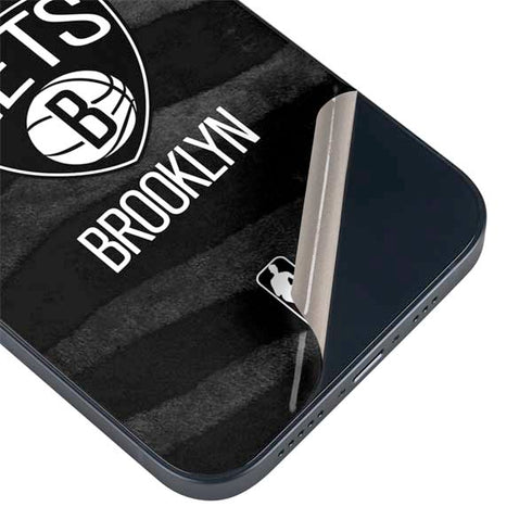 NBA Brooklyn Nets Black Animal Print iPhone 15 Skin