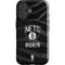 NBA Brooklyn Nets Black Animal Print iPhone 16 Impact Case