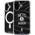 NBA Brooklyn Nets Black Animal Print iPhone 16 MagSafe Case