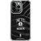 NBA Brooklyn Nets Black Animal Print iPhone 16 Pro Clear Case