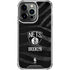 NBA Brooklyn Nets Black Animal Print iPhone 16 Pro Clear Case