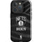 NBA Brooklyn Nets Black Animal Print iPhone 16 Pro Impact Case