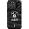 NBA Brooklyn Nets Black Animal Print iPhone 16 Pro Max Impact Case