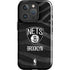 NBA Brooklyn Nets Black Animal Print iPhone 16 Pro Max Impact Case