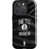 NBA Brooklyn Nets Black Animal Print iPhone 16 Pro Max Magsafe Impact Case