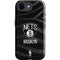 NBA Brooklyn Nets Black Animal Print iPhone 16e Impact Case