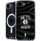 NBA Brooklyn Nets Black Animal Print iPhone 16e MagSafe Case
