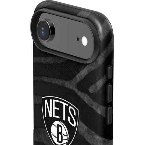 NBA Brooklyn Nets Black Animal Print iPhone 17 Air Impact Case